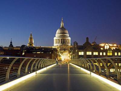 St Pauls Cathedral Seen across the Millennium Bridge