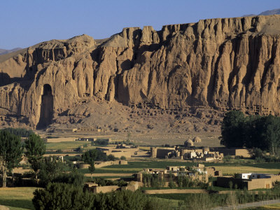 Bamiyan Valley, Showing the Large Buddha, Circa 5th Century, Afghanistan