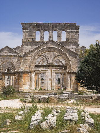 Ruins of the Basilica of St Simeon Stylites the Elder in the Hills Near Aleppo