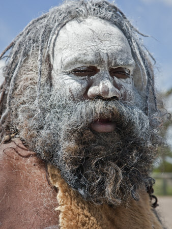 Australia New South Wales, an Aboriginal Man at Katoomba