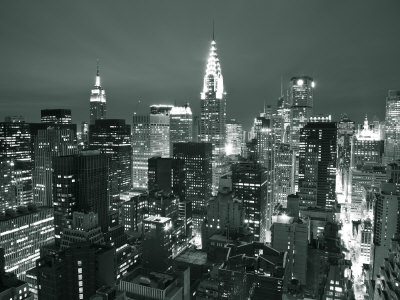 Buy Chrysler Building and Midtown Manhattan Skyline, New York City, USA at AllPosters.com