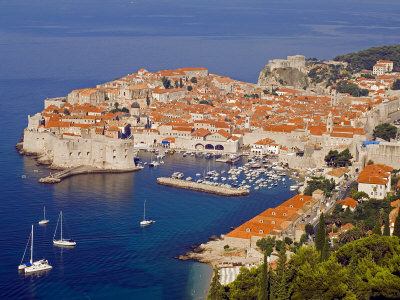 Unesco World Heritage Old Town Harbour, Dubrovnik, Croatia