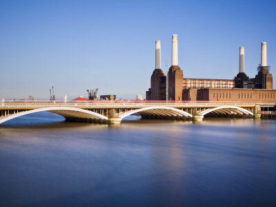 Battersea Power Station across from Thames by Guy Edwardes