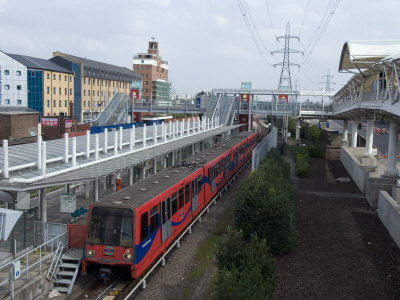 Custom House Station, Docklands Light Railway, for Excel Exhibition Centre, East Ham, London