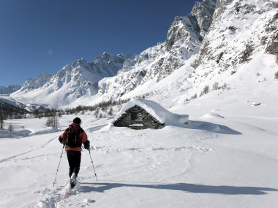 Alps in Winter, Alpe Devero, Piedmont Region, Italy, Europe