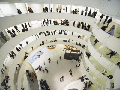 Iinterior of Solomon R Guggenheim Museum, 1959, Designed by Frank Lloyd Wright, Manhattan