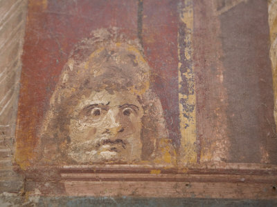 Roman Frescoes at Ecolano, UNESCO World Heritage Site, Campania, Italy, Europe