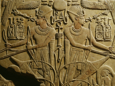 Amenhotep III, Limestone Relief, fromLater Temple of Merneptah at Thebes, 18th Dynasty