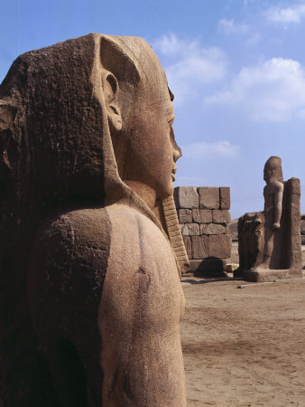 Colossal Statues, Great temple of Shoshenq III, c. 835-785 Tanis, Nile Delta, Egypt