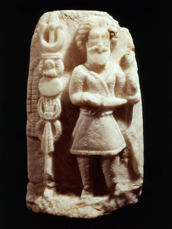 God, Marble, 1st-2nd century BC Parthian from Hatra