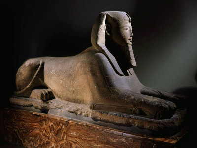 Amenhotep III, 1390-1352 BC 18th Dynasty New Kingdom Egyptian Pharaoh, as Sphinx, Limestone
