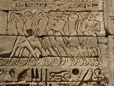 Philistines Captured by the Egyptians During Campaign by Ramesses III