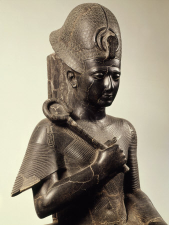 Ramses II, 1279-13 BC 19th Dynasty New Kingdom Egyptian Pharaoh, Seated on Throne, Granite