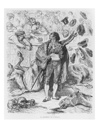 Triumph of a Matador, engraved by Boetzel
