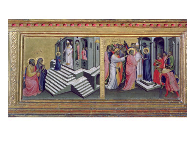 Madonna and Child with Saints, Detail of the Predella Depicting the Presentation in the Temple and