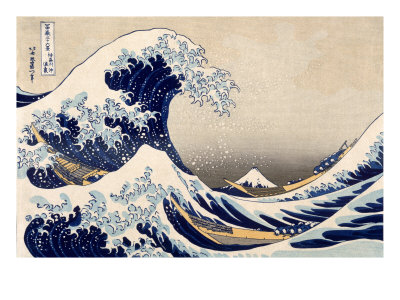 The Great Wave off Kanazawa from from the Series `36 Views of Mt. Fuji`, Hokusai, Katsushika