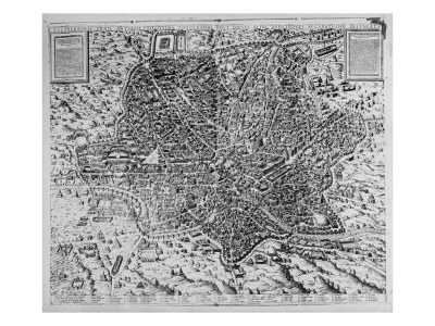 Map of Rome, 1579