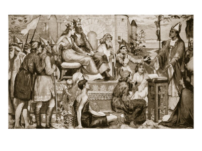 St. Augustine Preaching to Saxons, Illustration from 