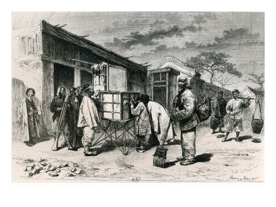 A Diorama on a Road in Beijing, 1873
