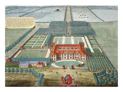 Grimsthorp in the County of Lincoln engraved by Johannes Kip