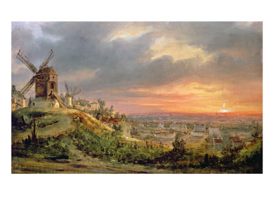 Buy View of the Butte Montmartre, c.1830 at AllPosters.com