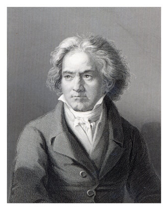 Ludwig Van Beethoven, Engraved by William Holl the Younger