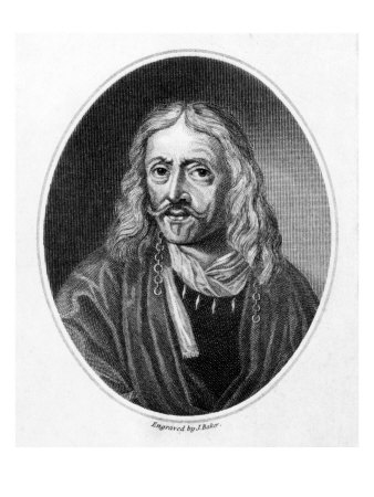Johannes Hevelius, Engraved by J. Baker