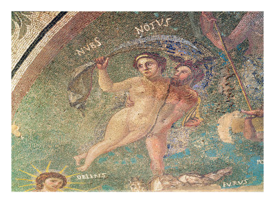 Mosaic Representing Cosmos with Celestial, Terrestrial and Aquatic Divinities, from House of Mithra