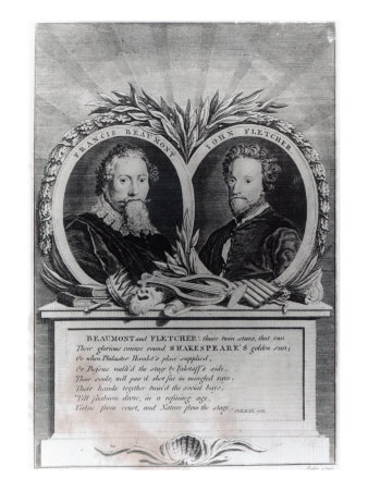 Francis Beaumont and John Fletcher, Engraved by T. Ryder