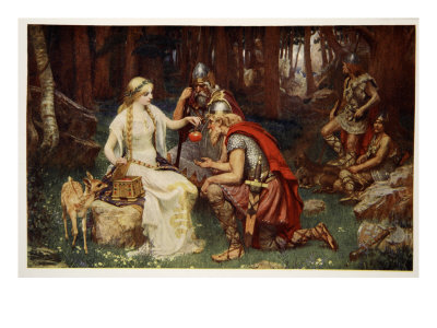 Idun and the Apples, illustration from