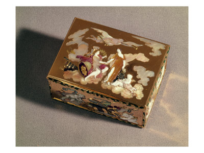 Snuff Box of Enamelled Gold and Coloured Mother-of-pearl, Paris, 1747-48; Snuff Box in the Form of 