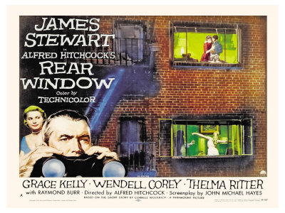 Rear Window, UK Movie Poster, 1954