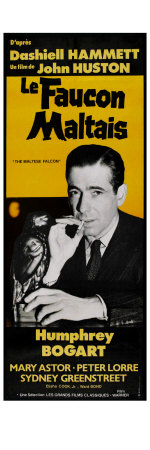 The Maltese Falcon, French Movie Poster, 1941