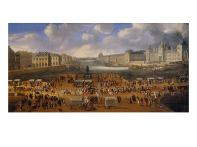 View of Pont Neuf with the Carriage Race of King Louis XIV, 1665