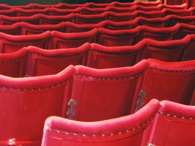 Rows of Red Theatre Seats