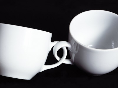 Two Cups with Intertwined Handles