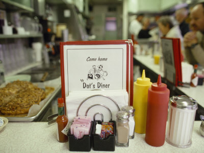 Buy Customers Sit at the Counter at This Traditional American Diner at AllPosters.com
