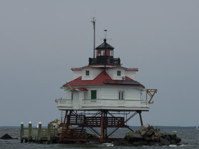 Thomas Point Shoal Lighthouse in the Chesapeake Bay