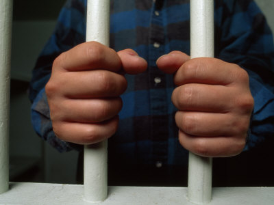 Buy Hands Hold onto Jail Bars in a Montgomery County, Maryland Jail Cell at AllPosters.com