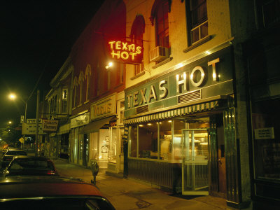 Buy Time Exposure of a Restaurant in Wellsville, New York at AllPosters.com