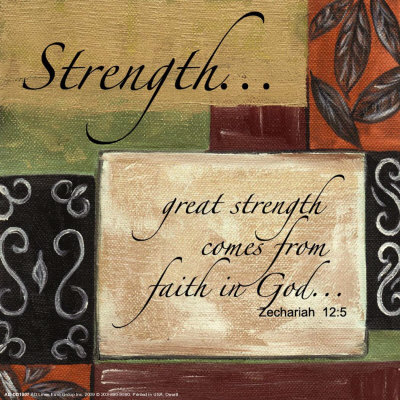 Words To Live By, Décor, Strength