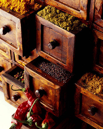 Spices in Drawers