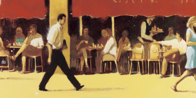 Terrasse Caf� Bar Art Print