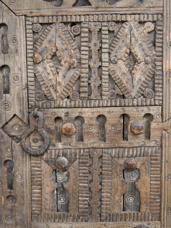 Ancient Door for Sale in the Souk, Marrakech (Marrakesh), Morocco, North Africa, Africa
