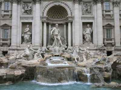 Trevi Fountain by Nicola Salvi Dating from the 17th Century, Rome, Lazio, Italy, Europe