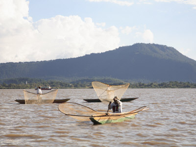 Fisherman, Lake Patzcuaro, Patzcuaro, Michoacan State, Mexico, North America