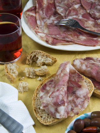 Soppressata (Soprassata) (Capofreddo), Italian Dry-Cured Salami, Italian Food, Italy, Europe