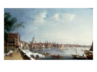 View of the Thames looking towards St Paul