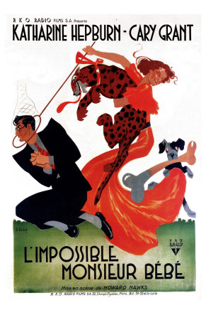 Bringing Up Baby, French Movie Poster, 1938