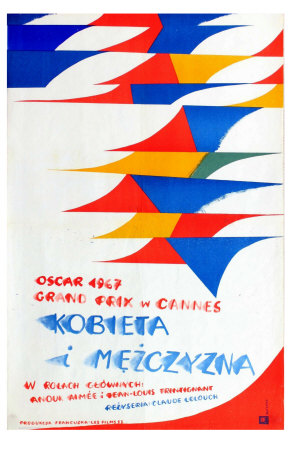 A Man and a Woman, Polish Movie Poster, 1966